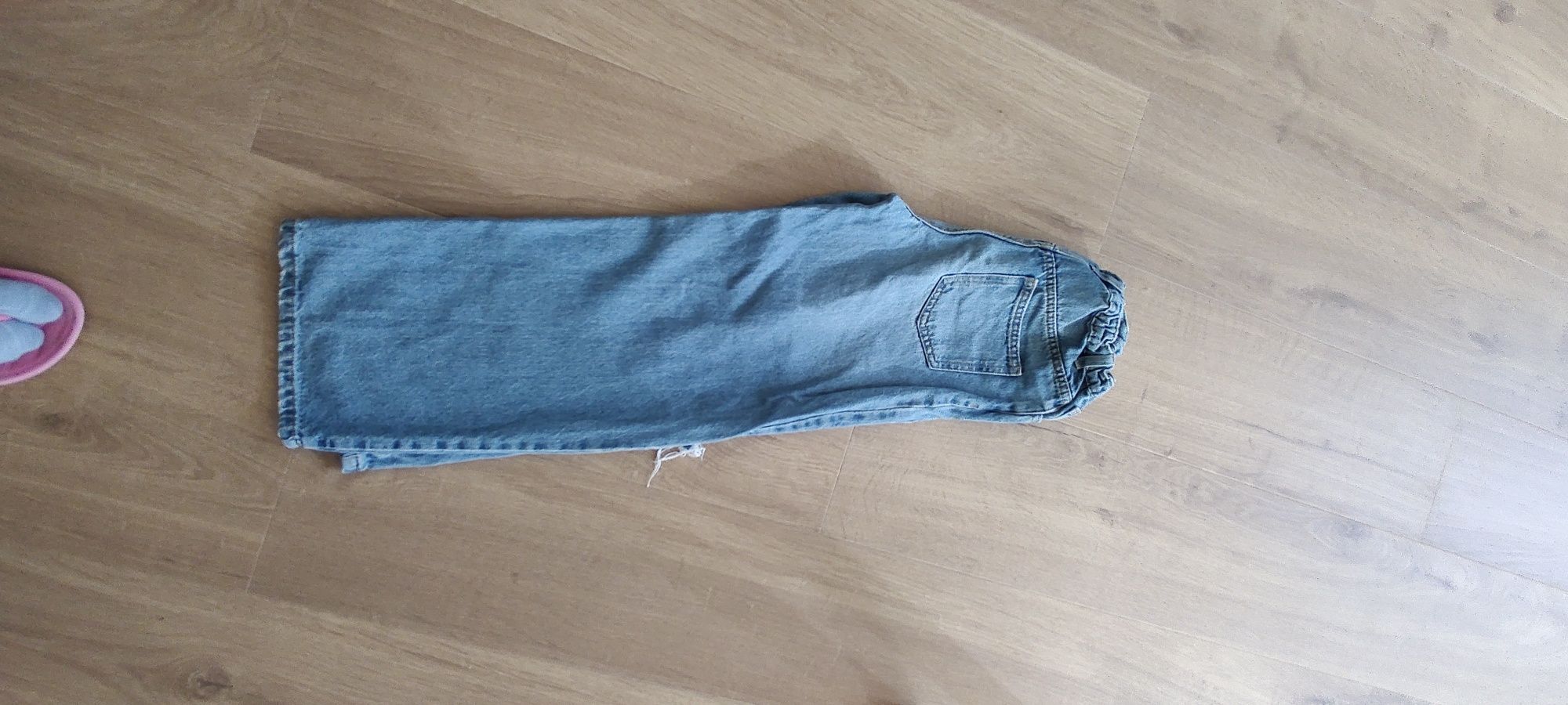 Spodnie jeansowe, jeansy, buggy, 140