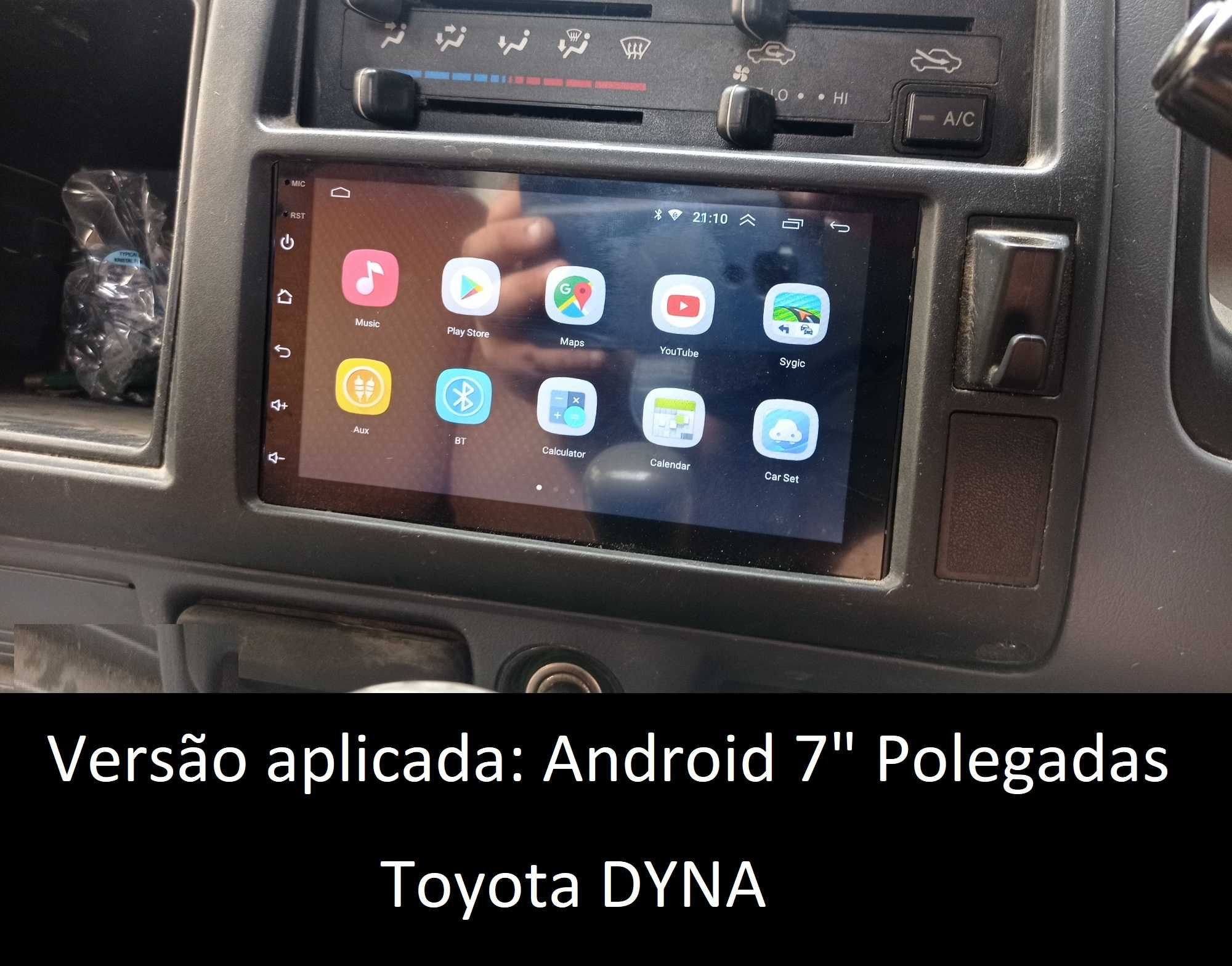 Rádio 2DIN • Nissan CABSTAR Mitsubishi CANTER Toyota DYNA • Android