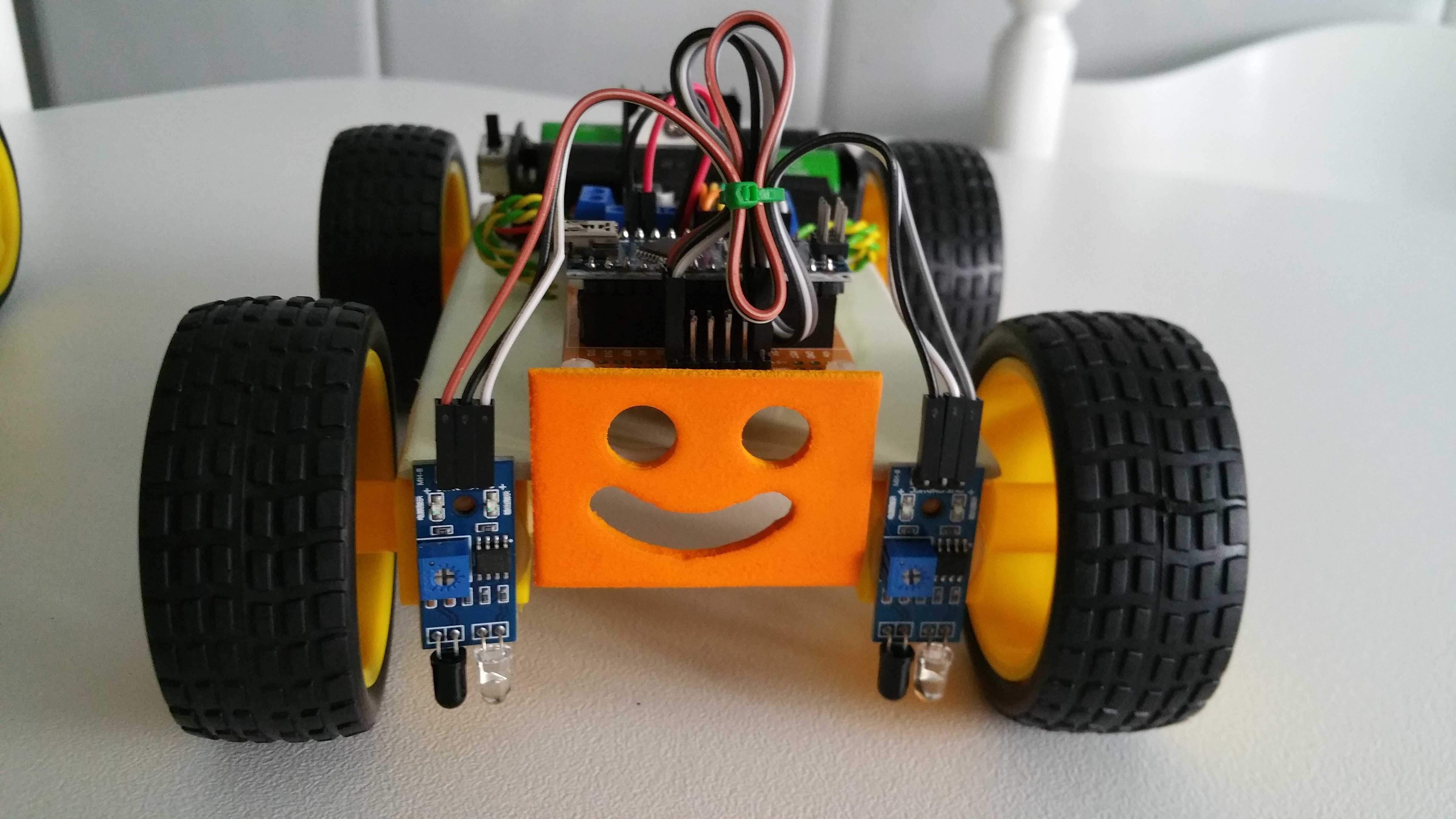 Carro Robot Arduino Educacional programado seguidor de linha.