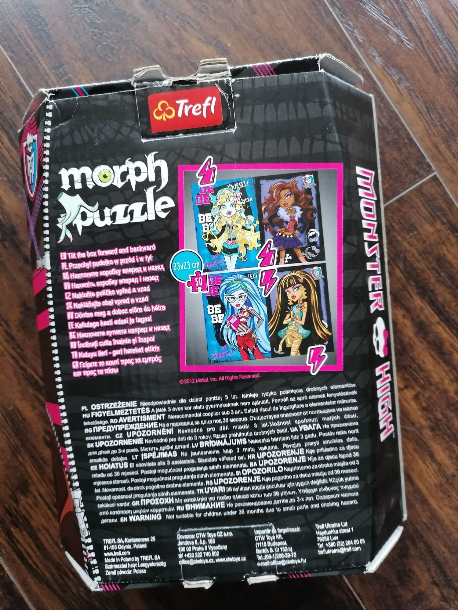 Puzzle 3D Monster High 5+  50 elem.
