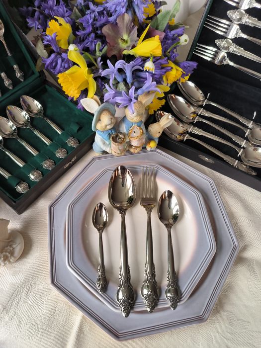 Мельхиоровые столовые ложки вилки мнц СССР