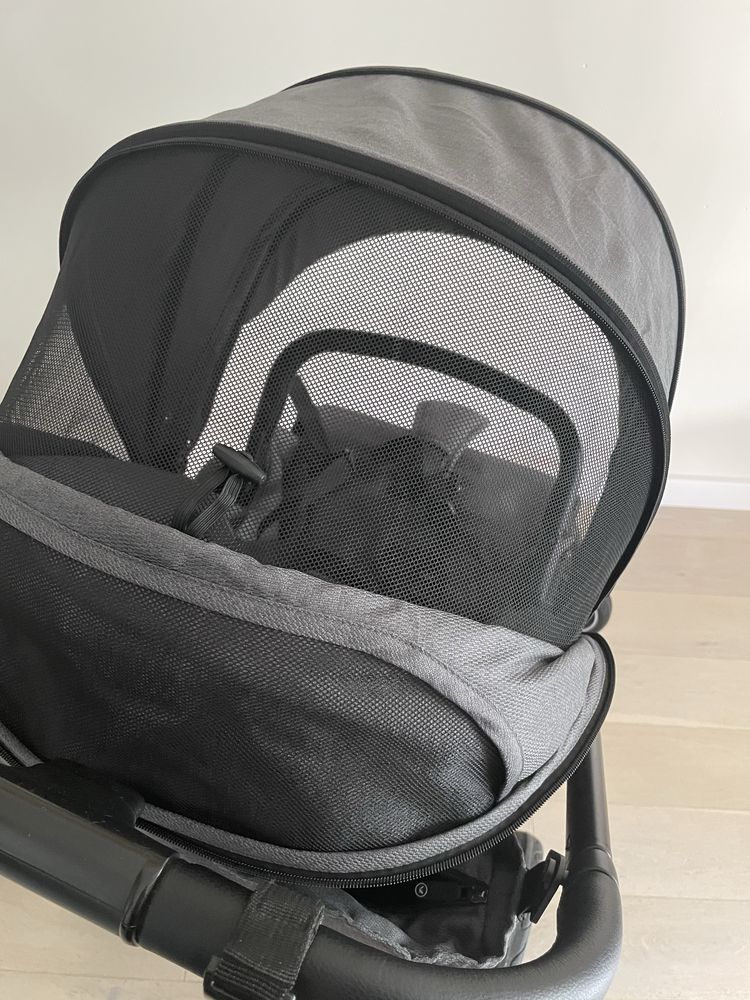 Wozek 2w1 Muuvo Quick 3.0 szary gondola spacerowka