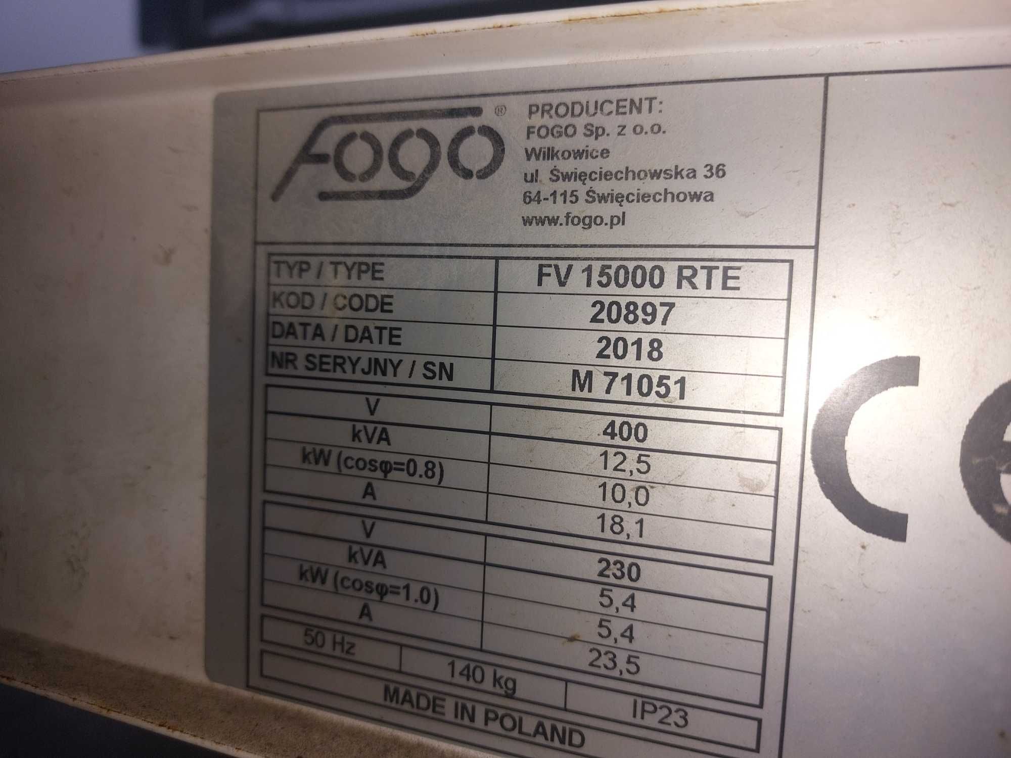 Generator agregat Fogo FV 15000 RTE