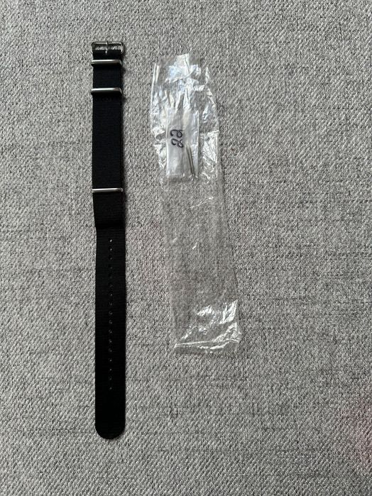 Wysokiej Jakości Pasek Do Zegarka NATO 22mm Czarny