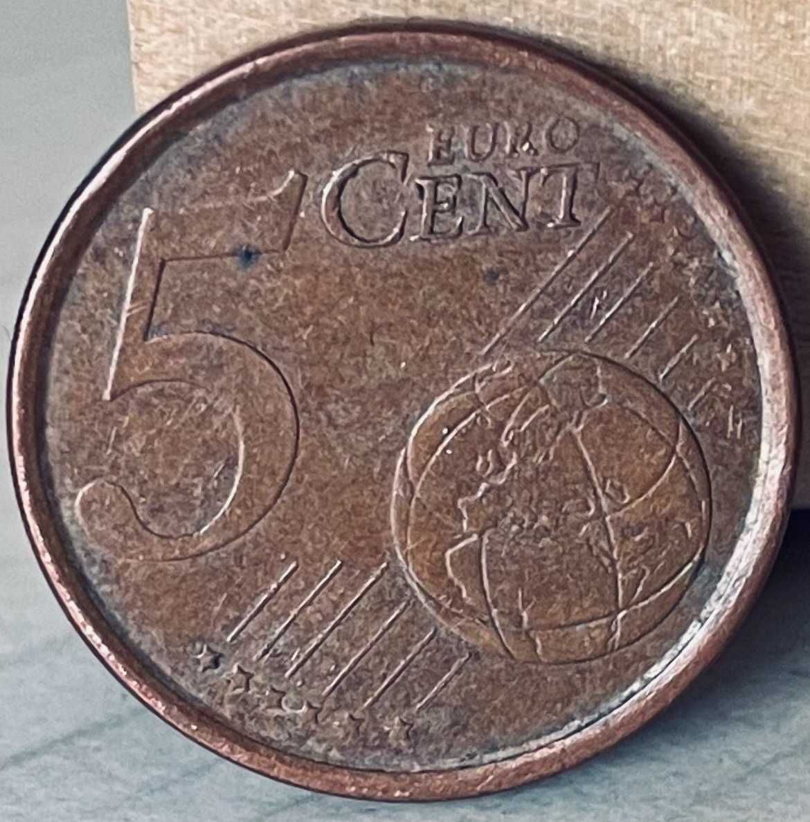 Moeda de 5 Cêntimos 1999 Espanha