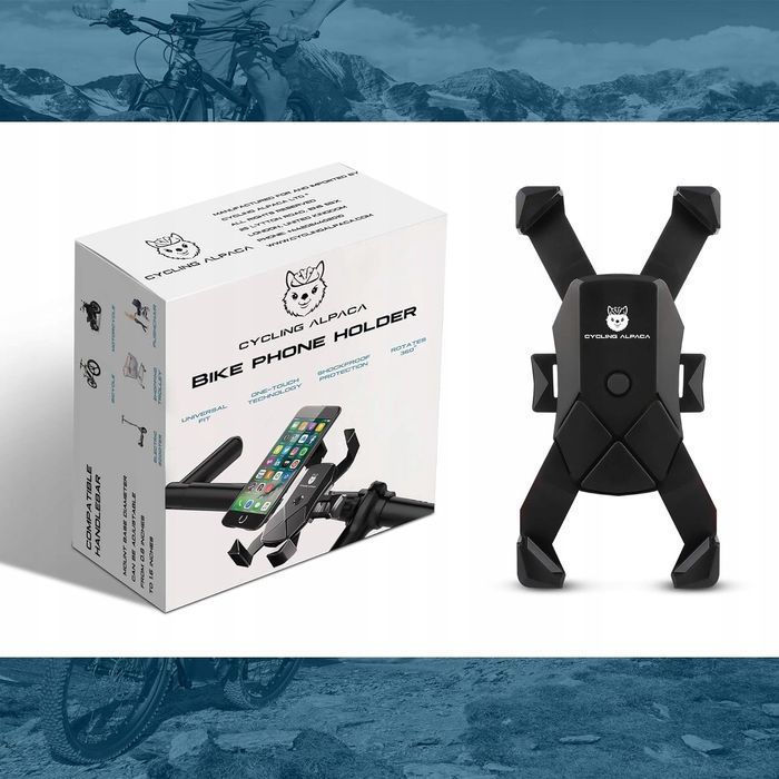 rowerowy uchwyt na telefon alpaca