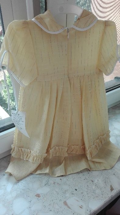 NOWE  Sukienki (żółta, różowa), rozmiar 110, krótki rękaw