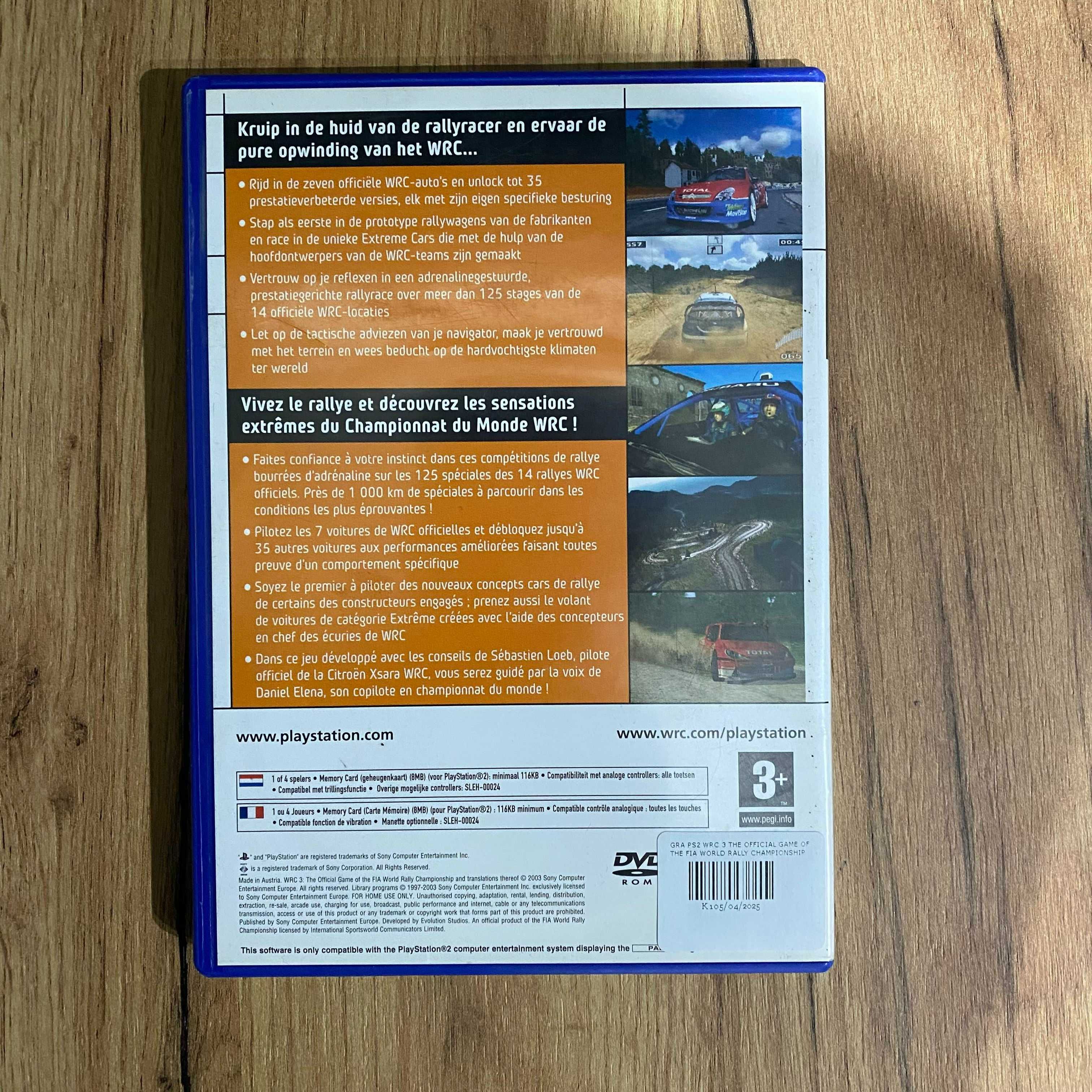 Gra PS2 – WRC 3: The Official Game of the FIA World Rally Championship