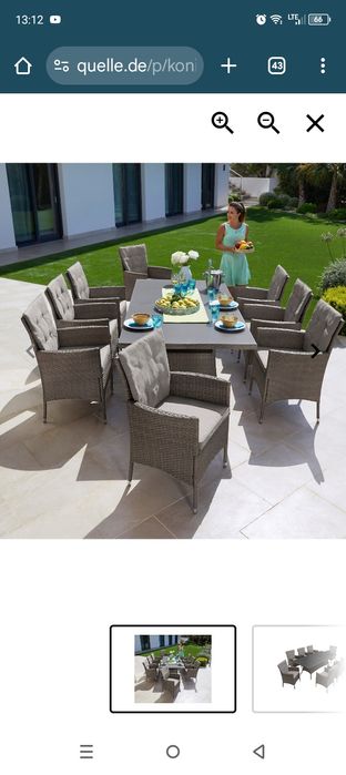 Zestaw mebli ogrodowych 8 osobowy.