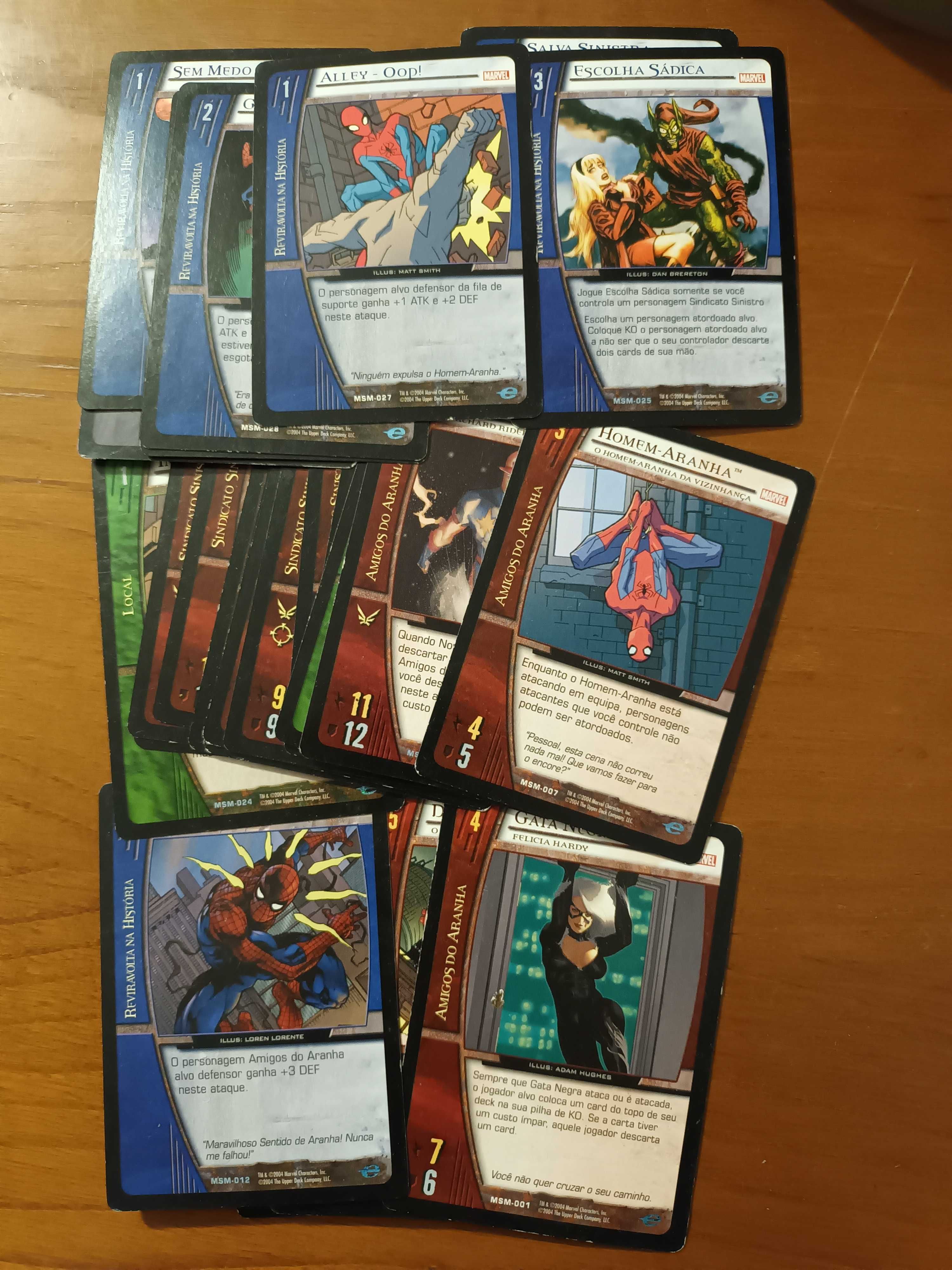 Cartas antigas Spider-Man (Homem aranha)