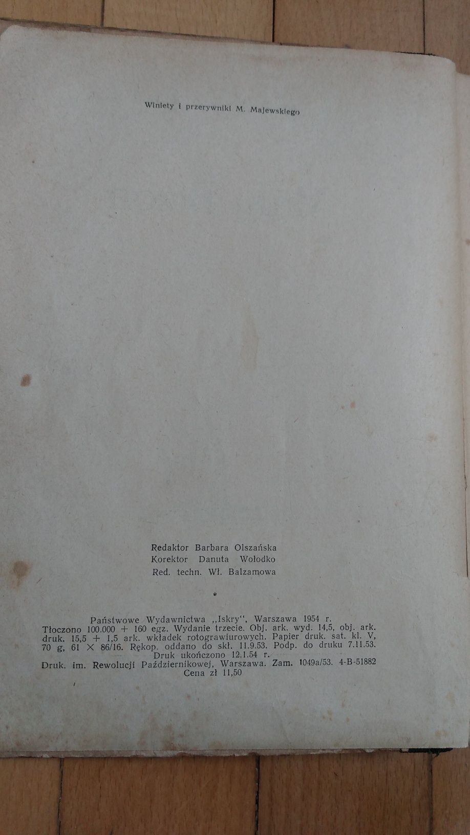 Mały Bizon Arkady Fiedler "Iskry" 1953