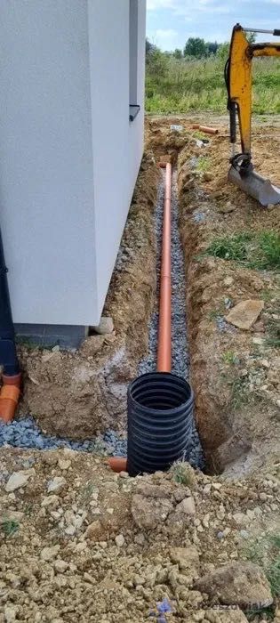 drenaż opaskowy  budynku odwodnienie deszczówki iniekcja POMORSKIE