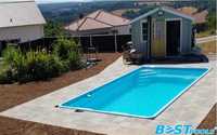 Poliestrowy basen ogrodowy ITAKA 6.5x3.5x.1.55m - PRODUCENT Bestpools