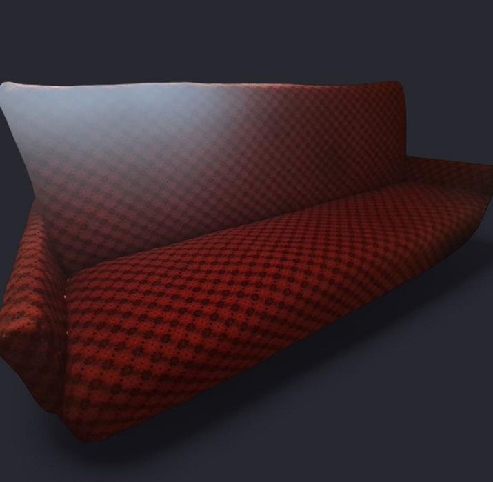 Диван темночервоеого кольору