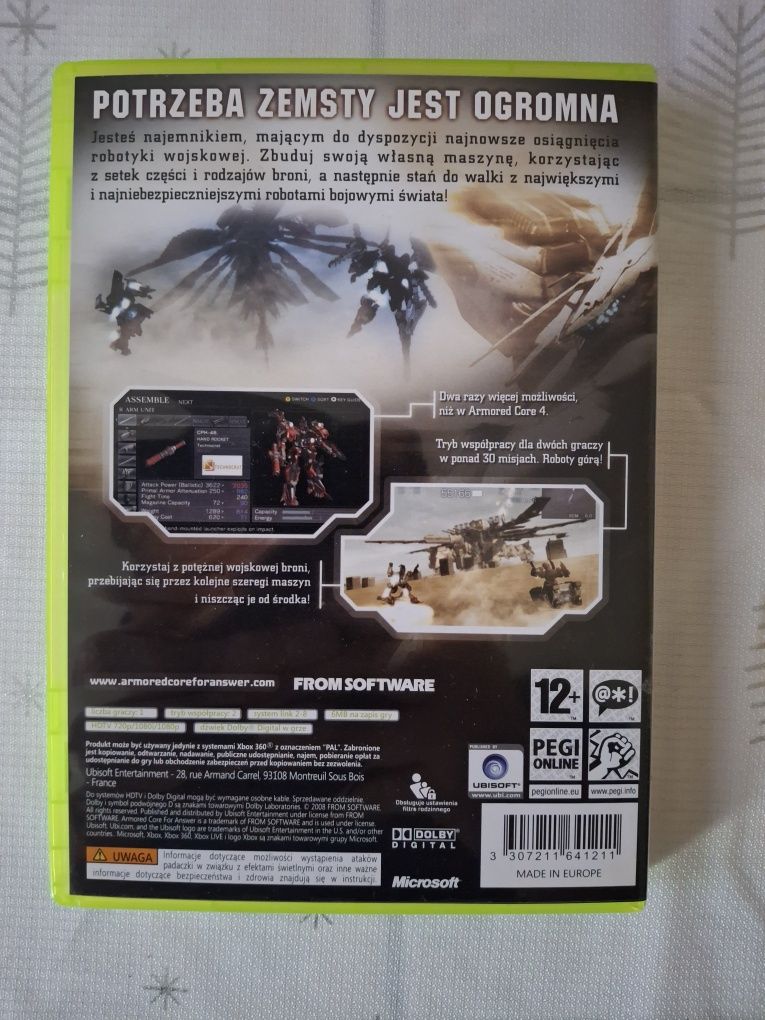 Armored Core For Answer Xbox 360 Idealna