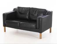 Skórzana sofa 2-osobowa Skalma Dania 1970s - piękna vintage