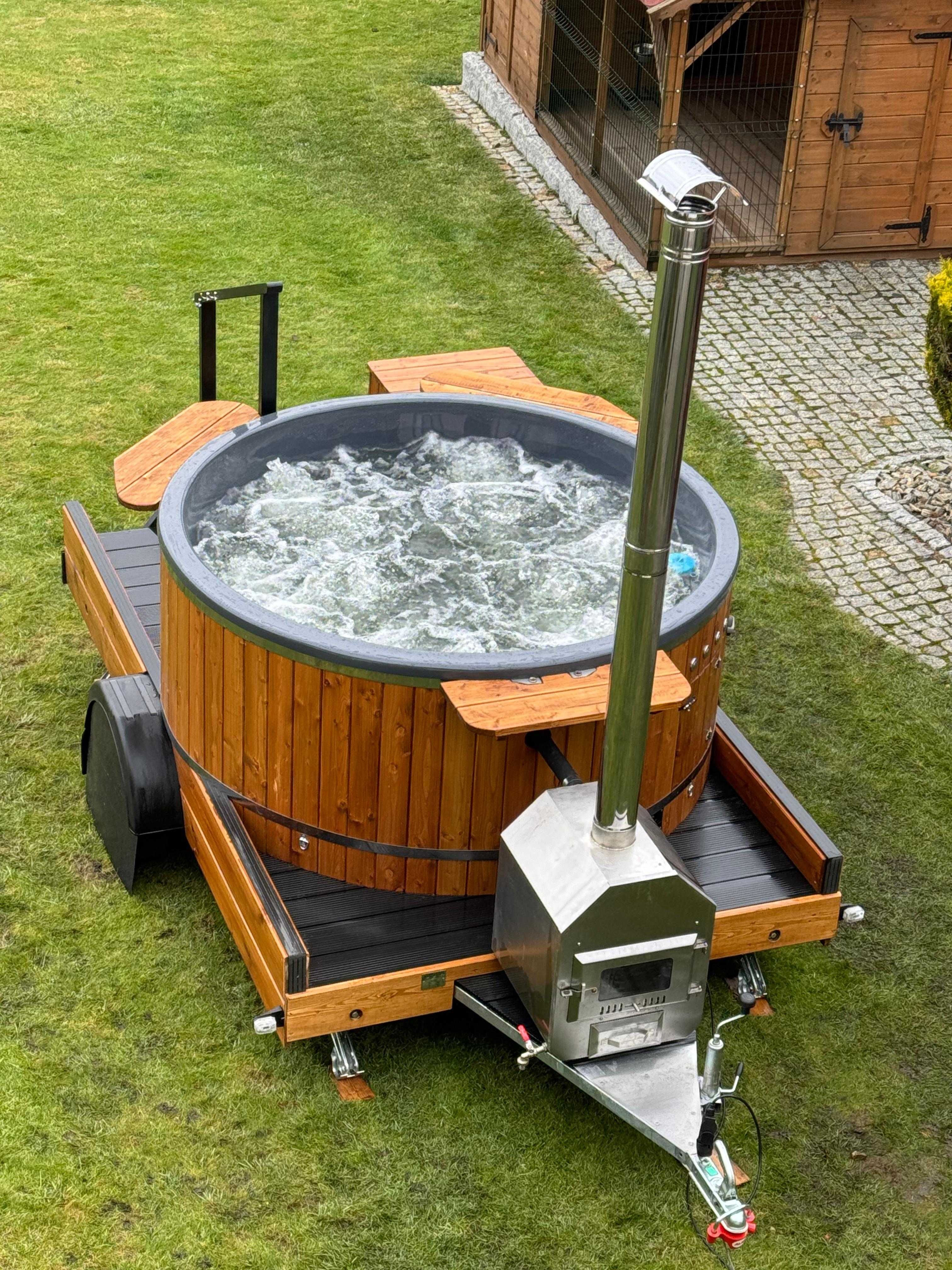 Wynajmę balię mobilną-jacuzzi, saunę mobilną Warmia Mazury