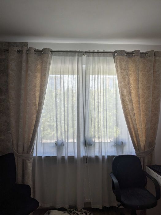Zasłony żakardowe perła 135x250