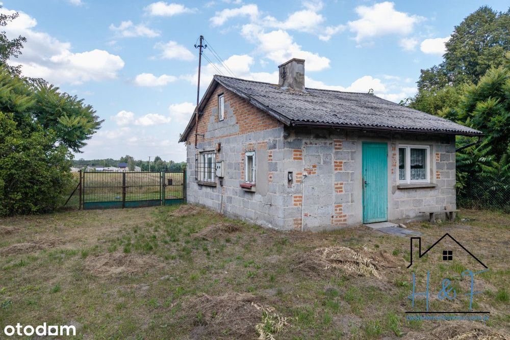 Działka z zabudowaniami z własnym lasem