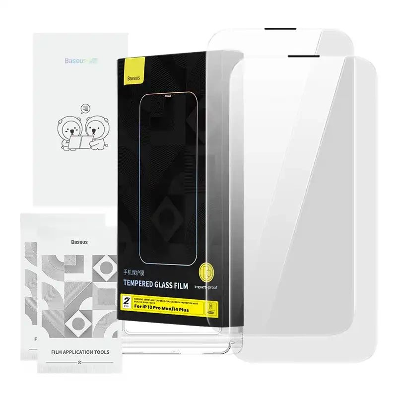 Szkło Hartowane Baseus Corning Do Iphone 13 Pro Max, 14 Plus Filtr