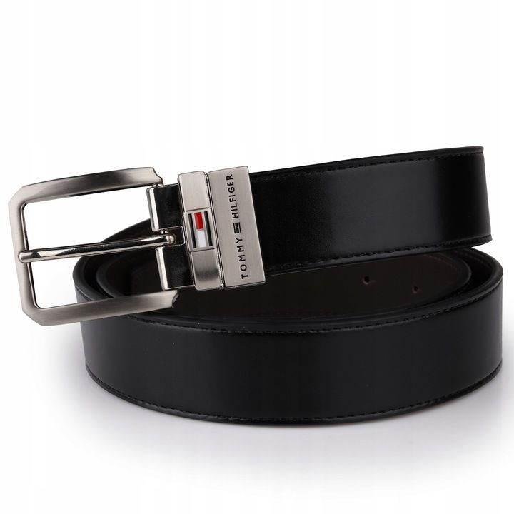 Pasek Tommy Hilfiger 4w1 Dwustronny 40/100 2 Klamry Etui Pudełko