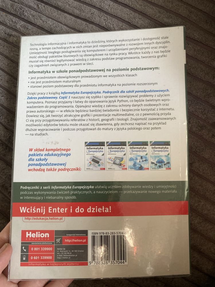 Podrecznik do Informatyki zakres podstawowy klasa 1