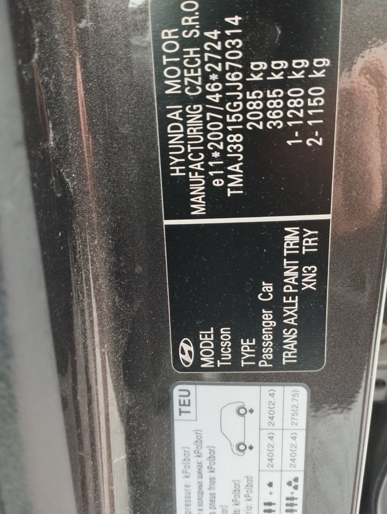 Hyundai Tucson 1.6 140KM