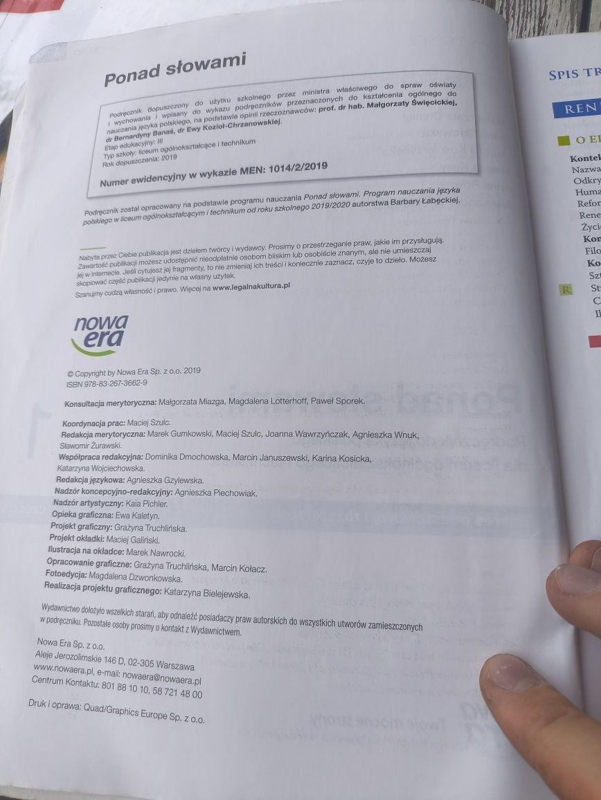Podręcznik do polskiego ponad słowami 1 część 2