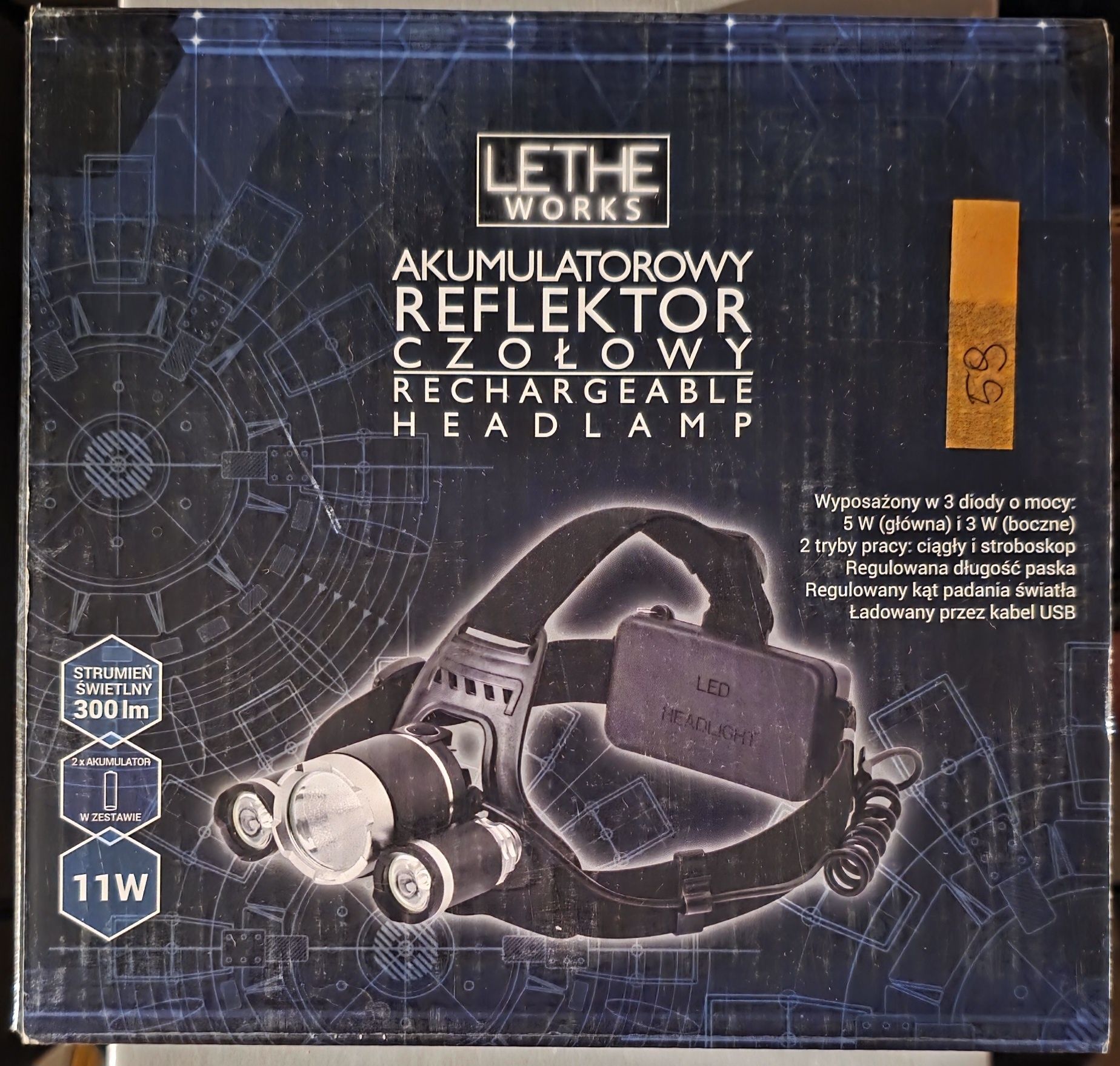 Reflektor czołowy LED latarka czołowa halogen