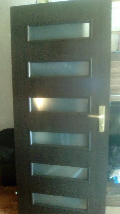 Drzwi wewnętrzne lewe (wegiel palony )