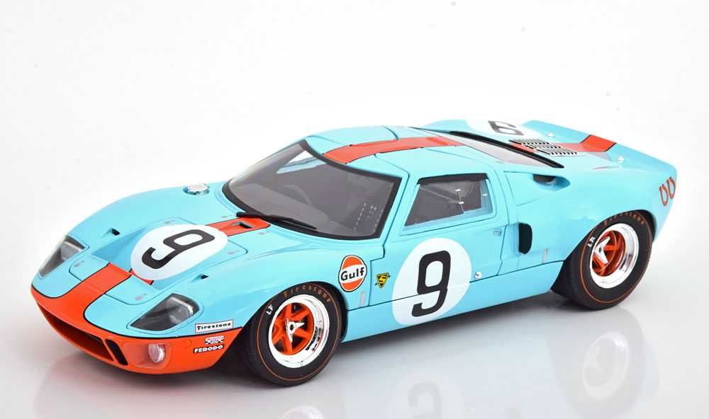 Ford GT40 "Gulf" #9 Vencedor Le Mans 1968 - 1/18 - Solido