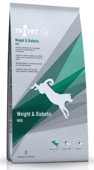 Odchudzająca karma dla psa z cukrzycą, nadwagą/otyłością Trovet 12,5kg