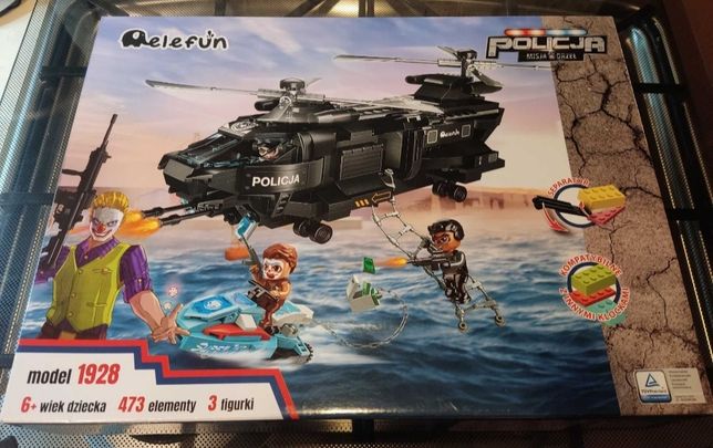 Elefun LEGO policja misja orzeł klocki nowy prezent