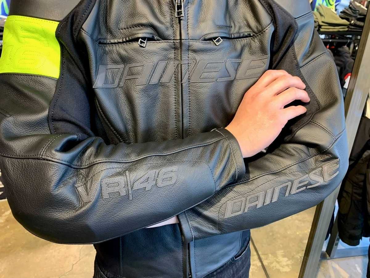 Casaco NOVO Dainese VR46 Pole Position em pele.33% Desconto.TM 52 e 58