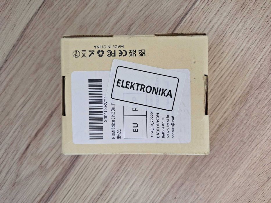 Splitter HDMI 1x2, 4K UHD, 3D, rozdzielacz sygnału na 2 ekrany