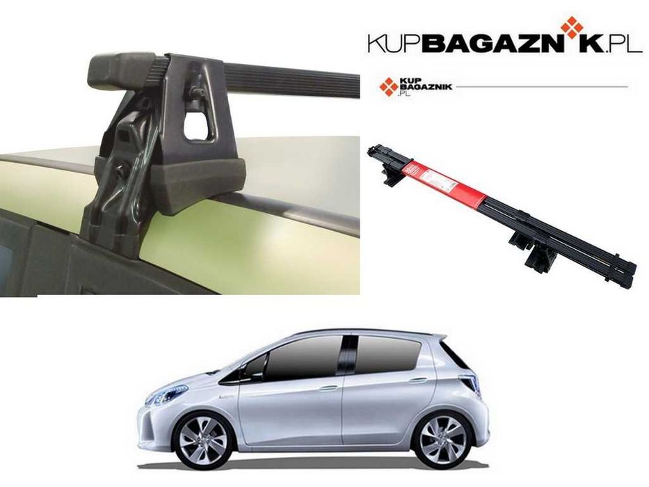 Bagażnik Dachowy Toyota YARIS III 2011 do 2019 bazowy belki relingi