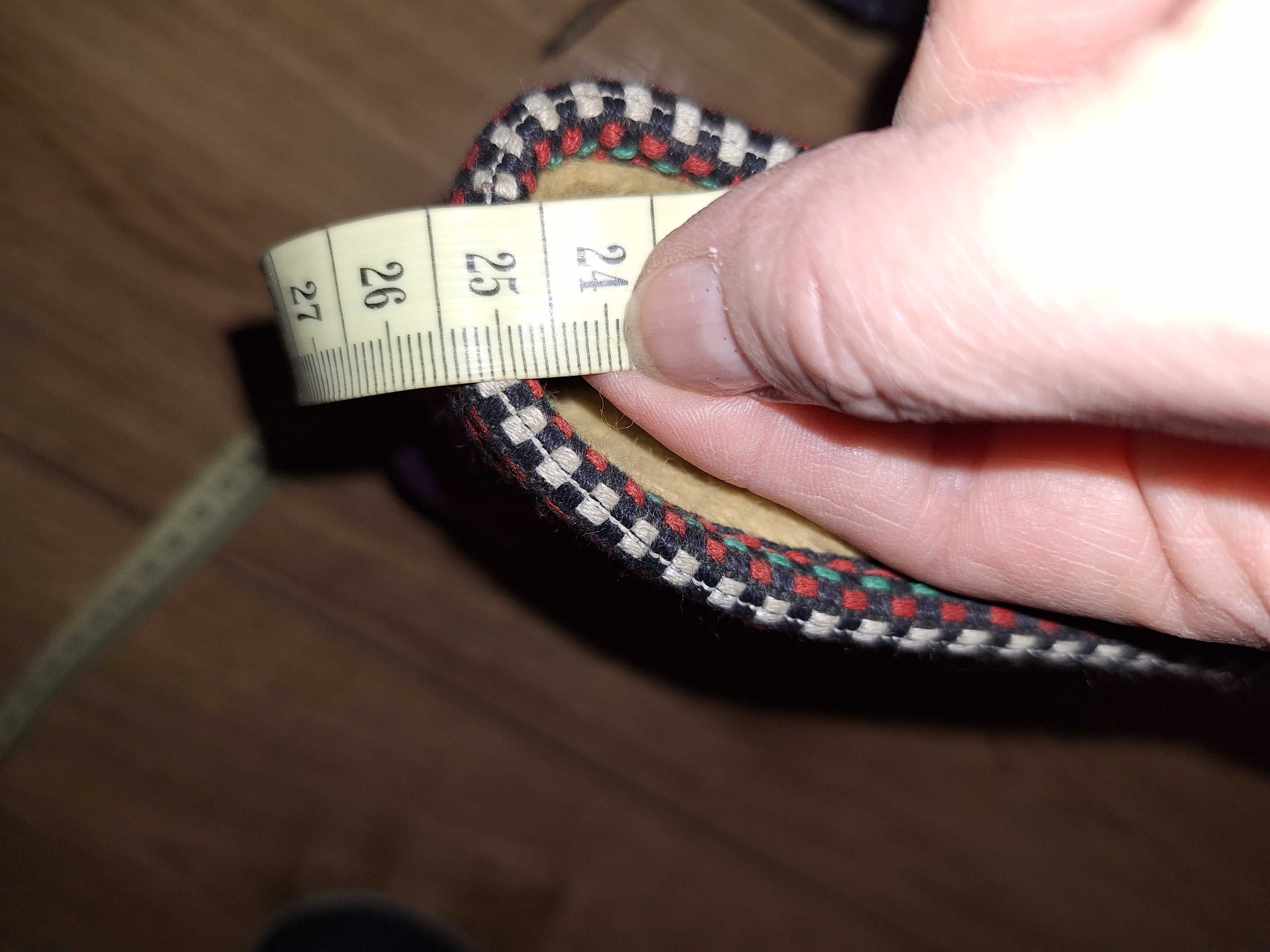Wełniane kapcie wysokie roz 38