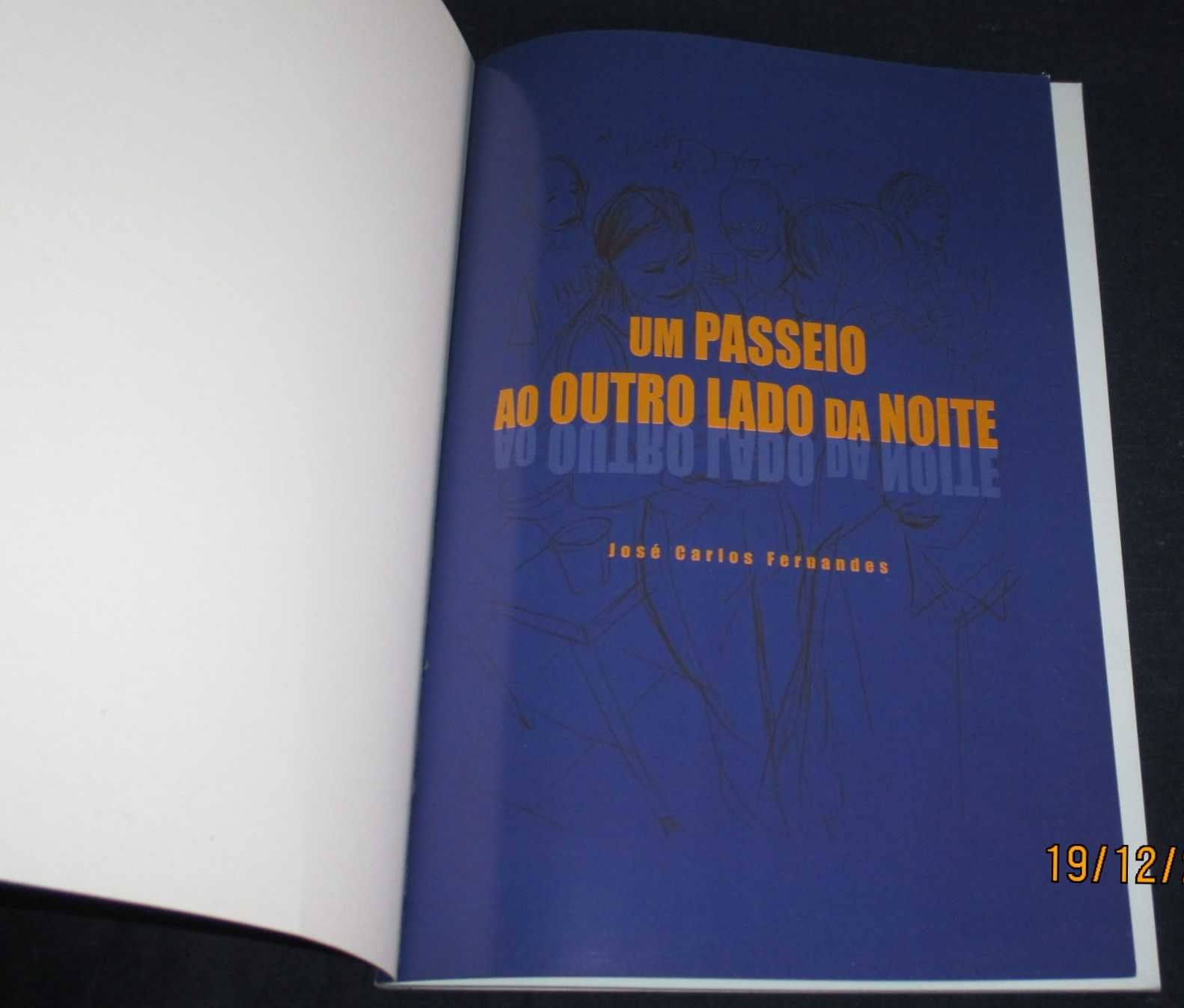 Livro BD Um passeio ao outro lado da noite José Carlos Fernandes