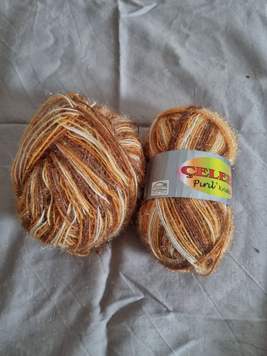 Нитки для в'язання з блискітками