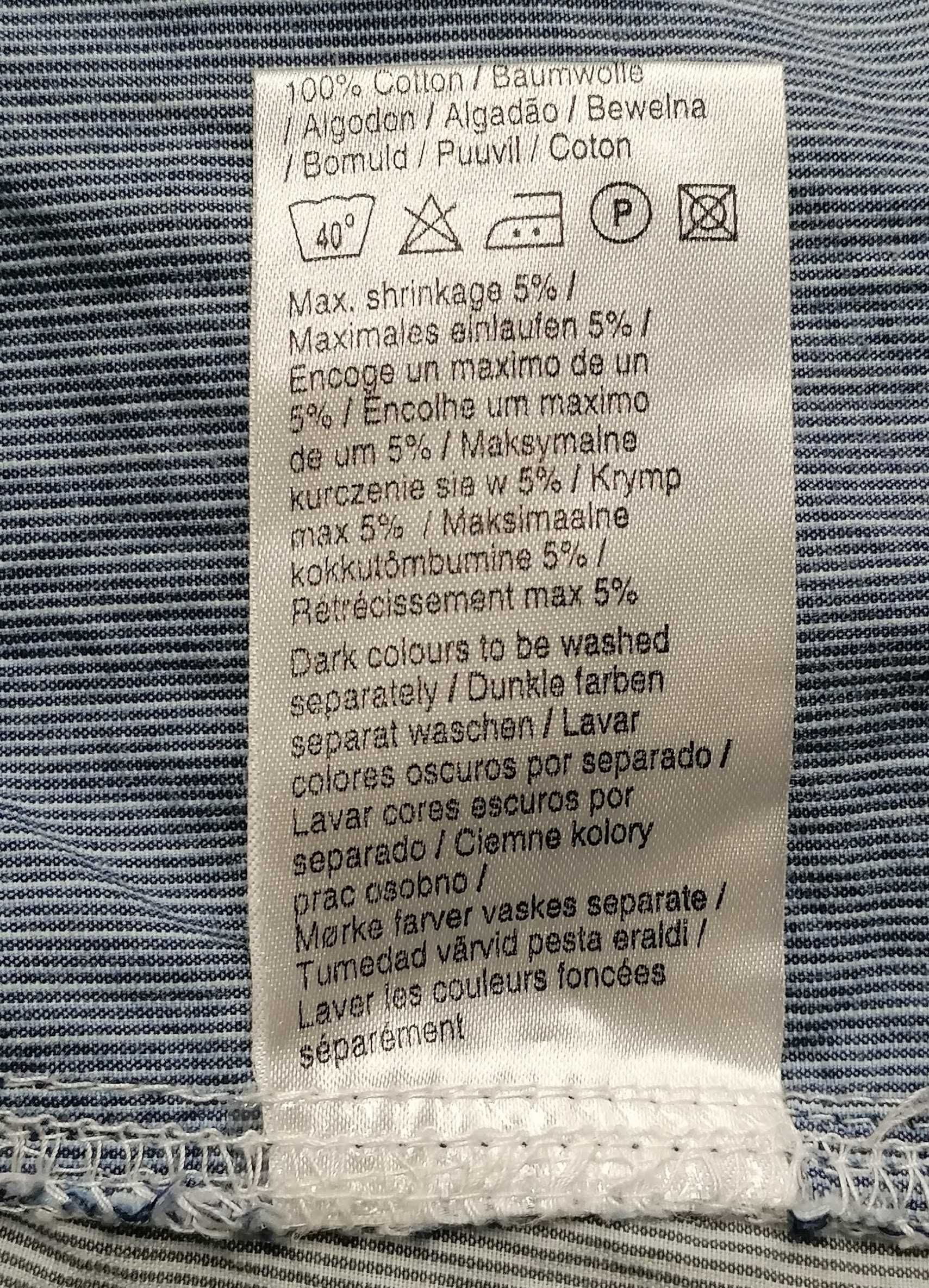 H)JACK&JONES koszula paski z haftami Roz.L