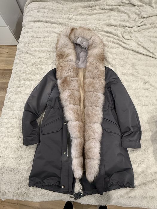 Парка Куртка з натуральним хутром пісец + кролик