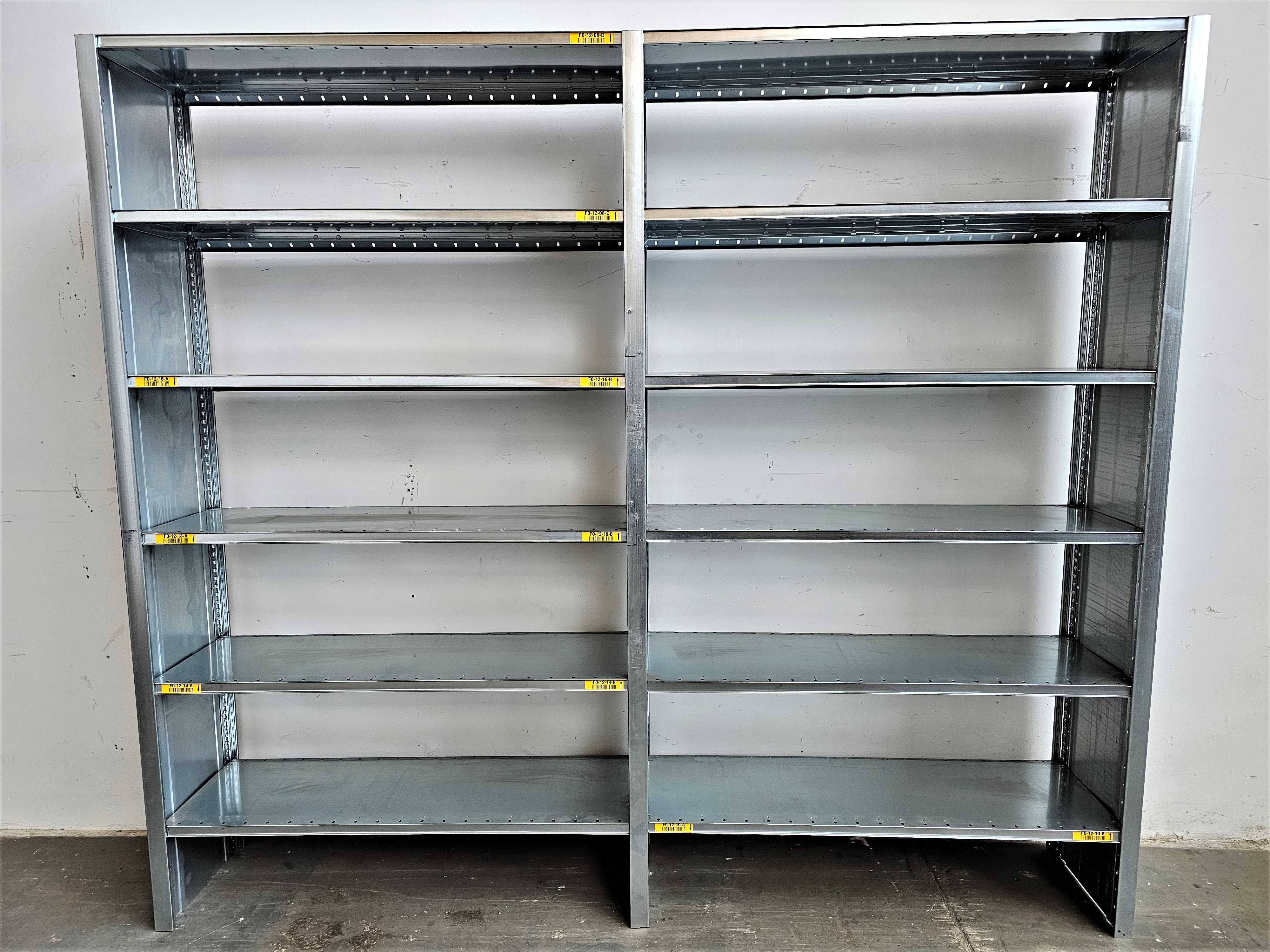 Regał Magazynowy 40x230x393/18p Metalowy Półkowy Ocynk Garaż Warsztat