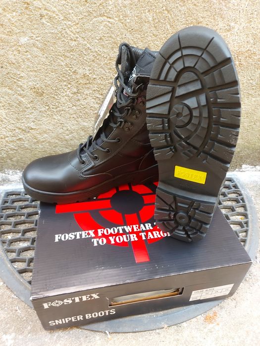 Botas FOSTEX pretas, ideais para vigilantes, PSP e GNR. Tamanho 43.