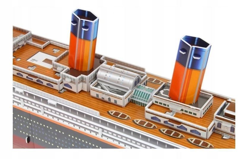 Puzzle 3D Titanic Duży Statek 81Cm 116 El -Superzabaweczki-