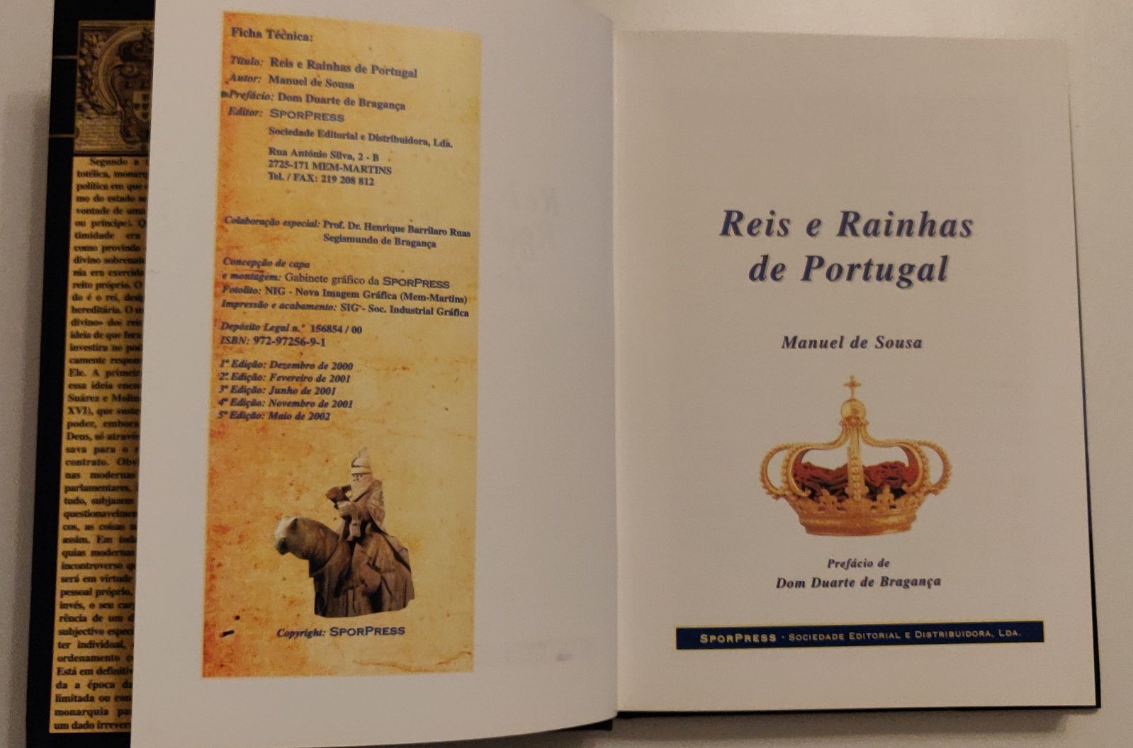 Livro - Reis e Rainhas de Portugal