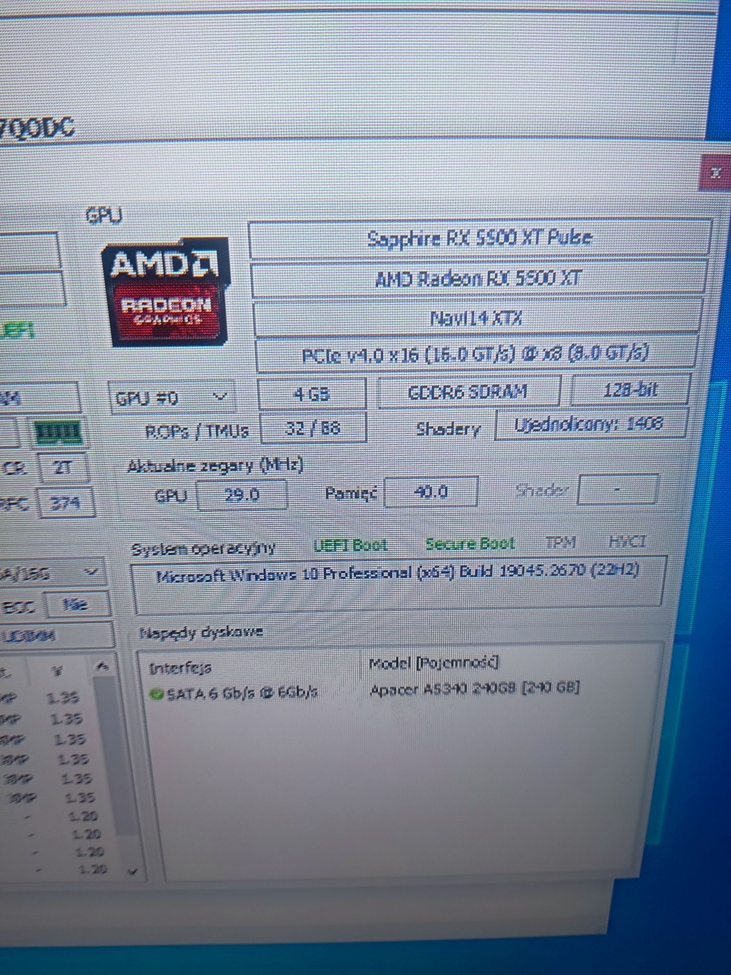 Komputer stacjonarny Intel core i7/RX 5500XT/SSD do gier CS GO Fortnit