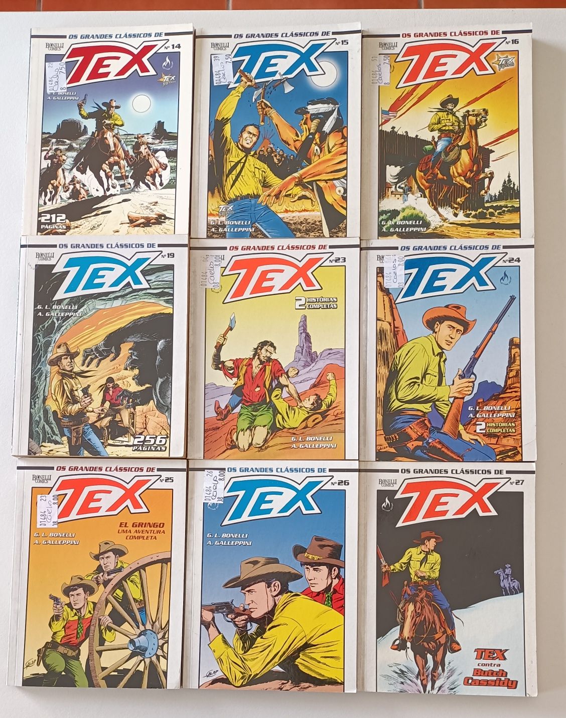 37 Livros Tex Willer de diversas Coleções diferentes