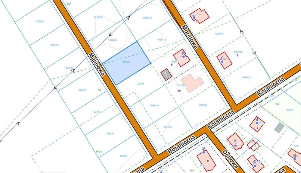 Działka w Buczu na sprzedaż, ul. Malinowa 8