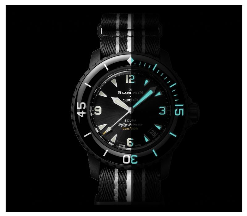 Наручний годинник Blancpain and Swatch Bioceramic