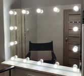 Lustro 100x80cm do makijazu make-up toaletka Led żarówkami Hollywood